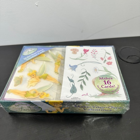 Disney Fairies Tinker Belle‎ Make Your Own Valentines Cards Stickers Crafts - Picture 1 of 4